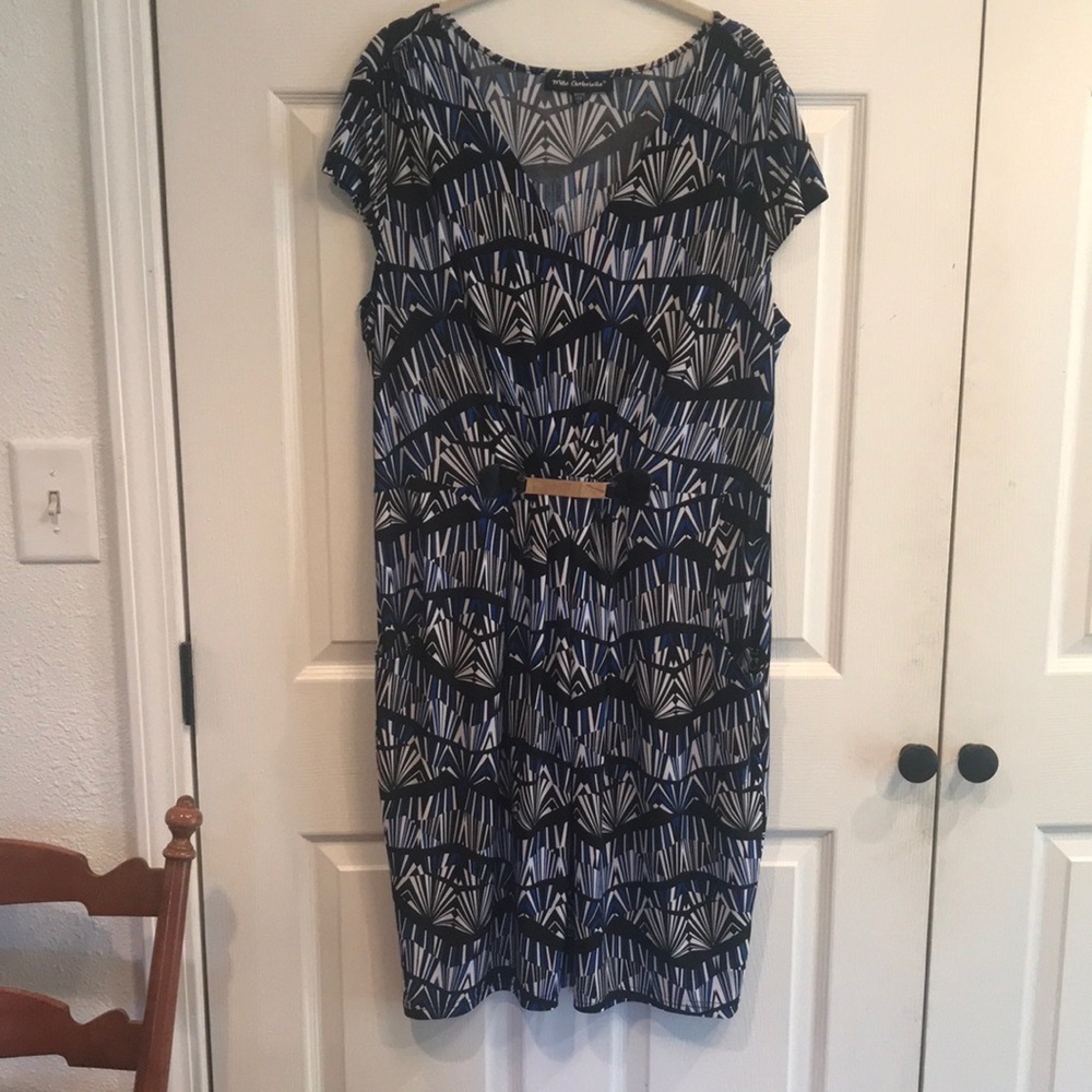 Mlle Gabrielle size 1X pullover dress w/ pockets